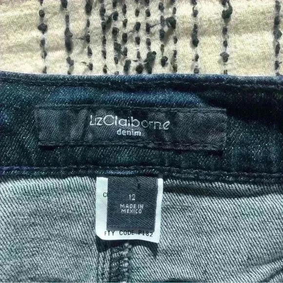 Liz Claiborne Women’s Blue Jean Denim Bodycon Preppy Prep Retro Skirt 12 - Picture 2 of 3